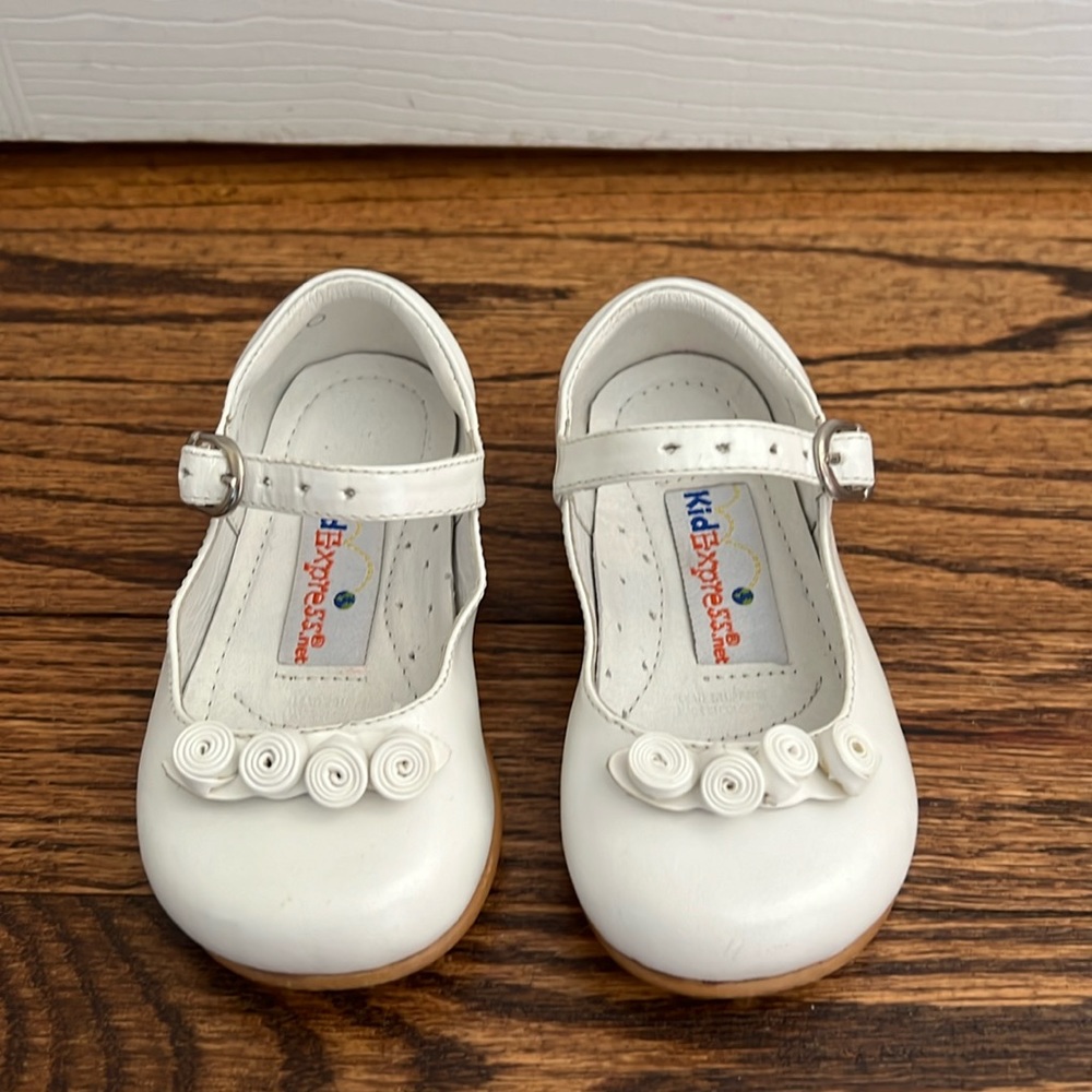 Kid Express White Infant Dress Shoes